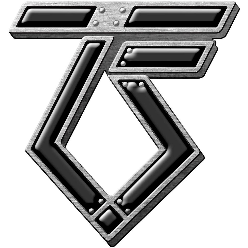 Twisted Sister - TS Logo Pin - Zwart/Zilverkleurig